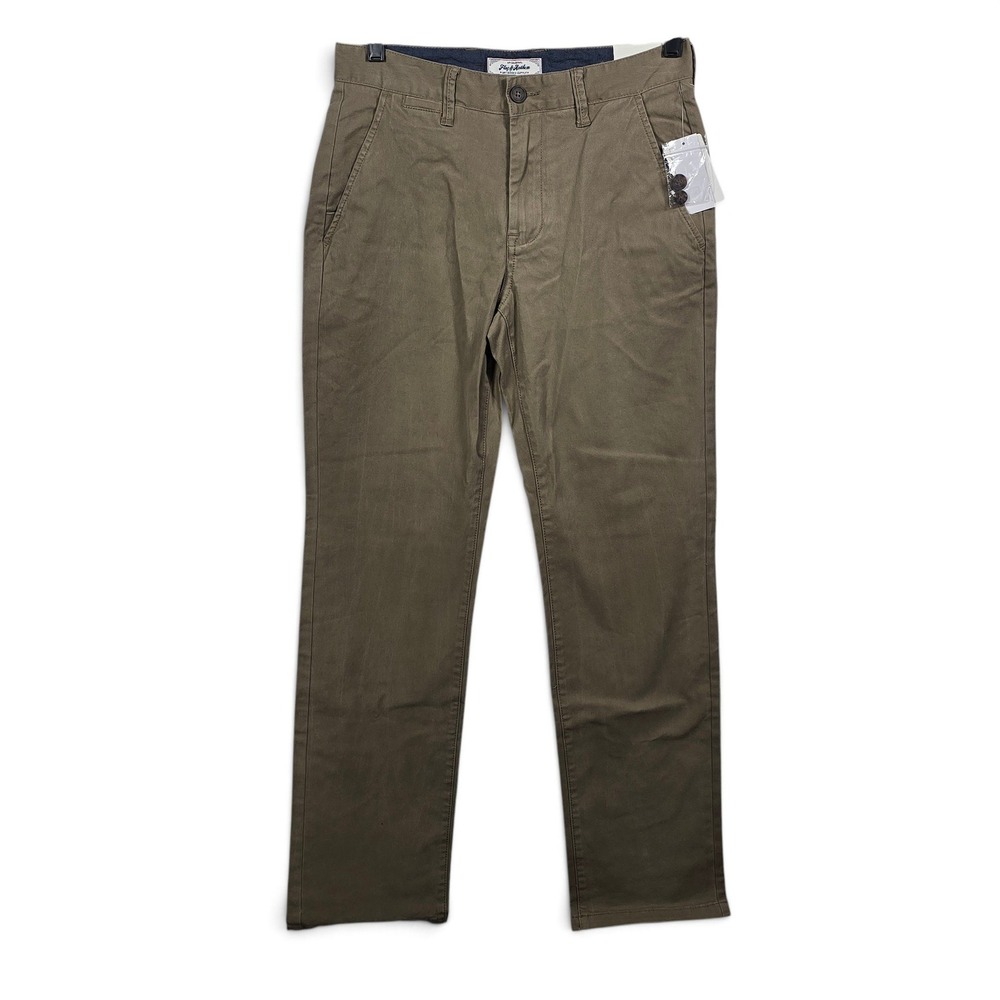 Flag & Anthem Pants Mens 29/32 Chino Olive Drab Stretch Straight NWT Work Casual